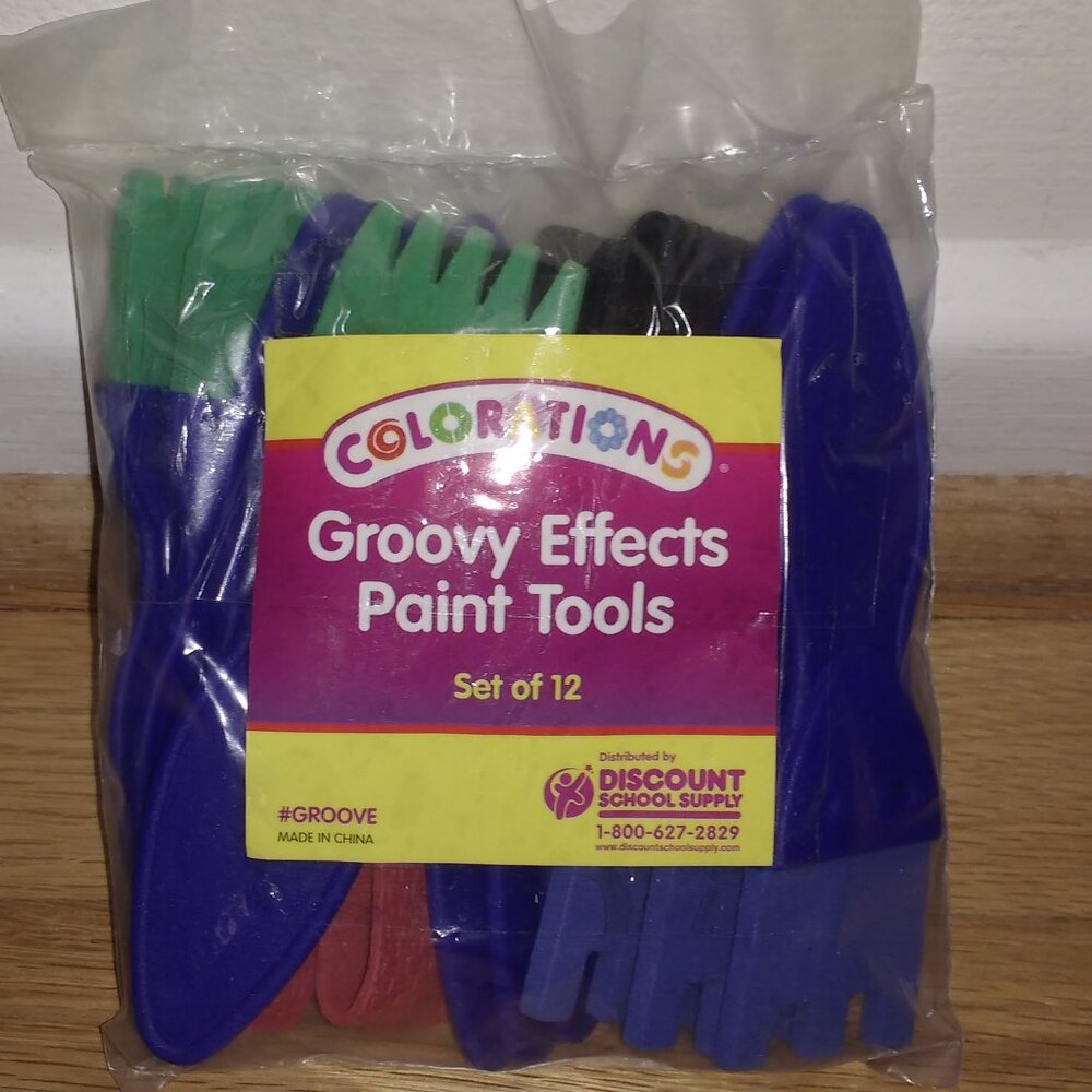 Colorations Groovy effects paint tools set of 12 New